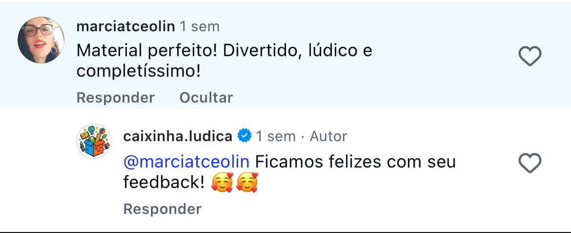 Depoimento de professora no Instagram
